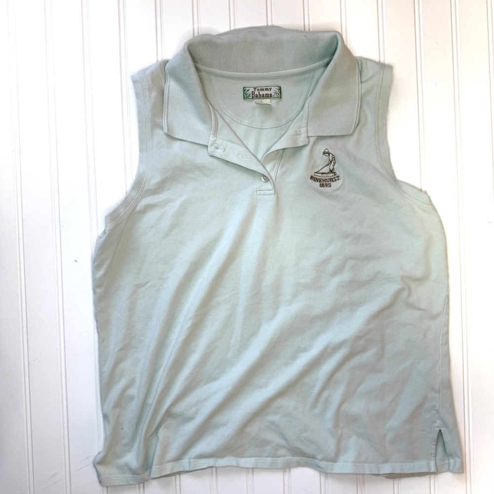 Vintage Tommy Bahama Sleeveless Polo – Size XL – Pinehurst Golf Embroidery